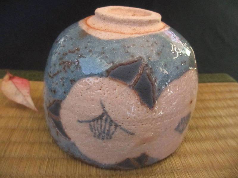 抹茶碗 鼠志野 茶碗 (椿) 源九郎窯・加藤健 KA-213 | hospitaldeyumbo