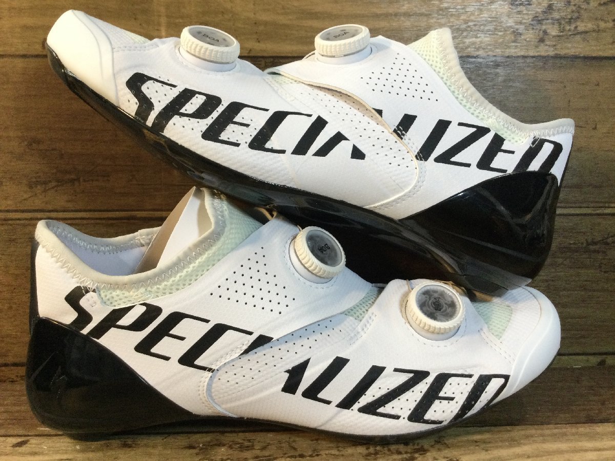 GH702 スペシャライズド SPECIALIZED エスワークス S-WORKS ARES RD SHOE TEAM WHT 41.5の画像3