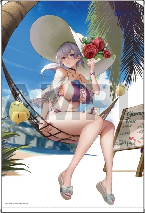アズールレーン タペストリー04：リノ Wスエード B2 タペストリー Yostar 公式 水着 サマー・スピンオフ