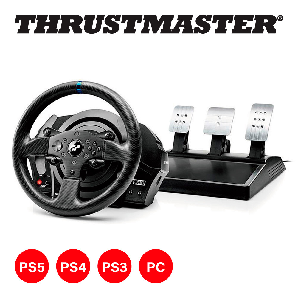 Thrustmaster スラストマスター T300RS GT Edition レーシング ホイール ステアリングコントローラー PS5/PS4/PS3/PC 対応 1年保証 輸入品