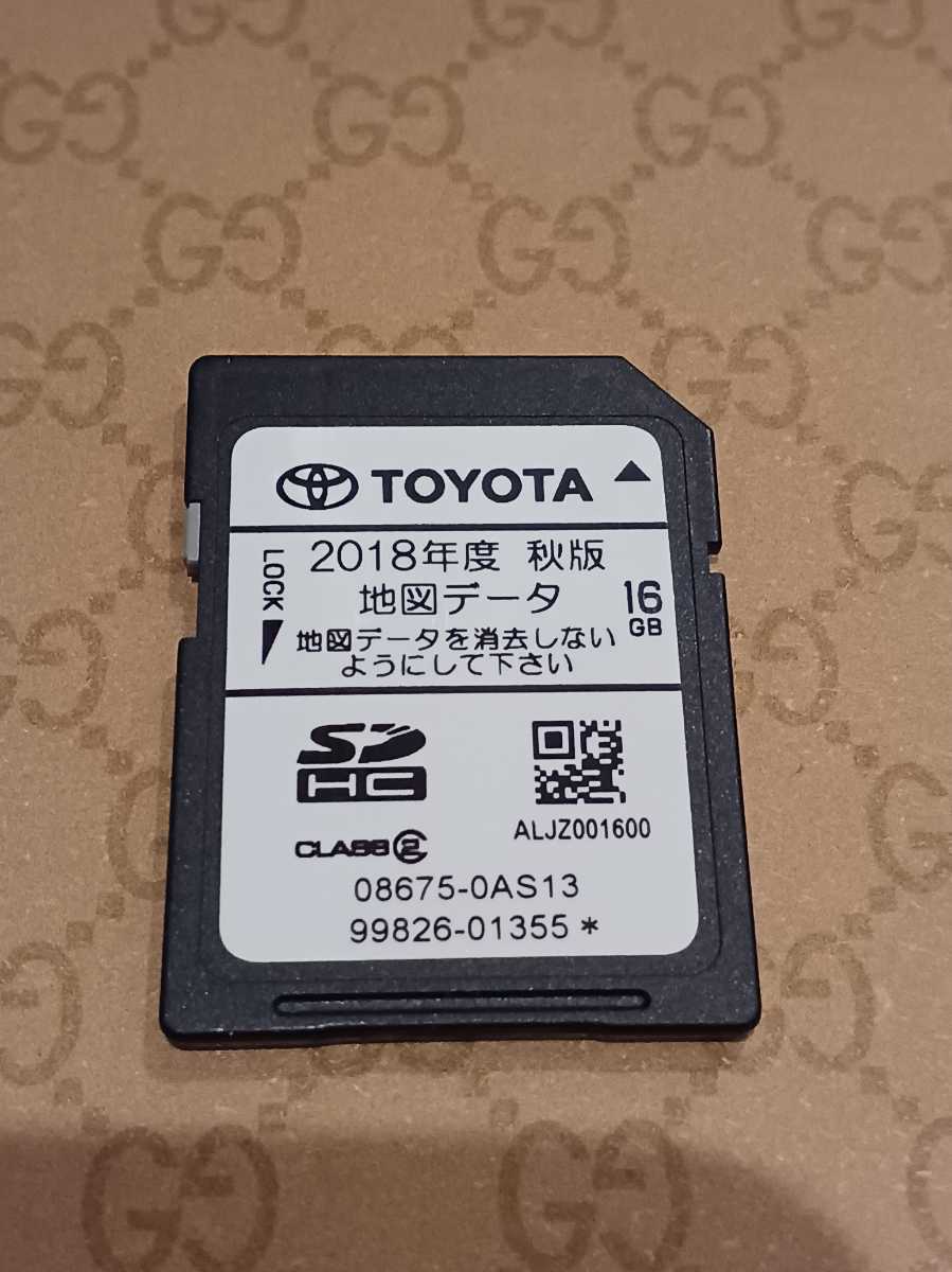 トヨタ純正 SDナビ地図データーSDカード NSZT-W62G 2018年度 秋版 used