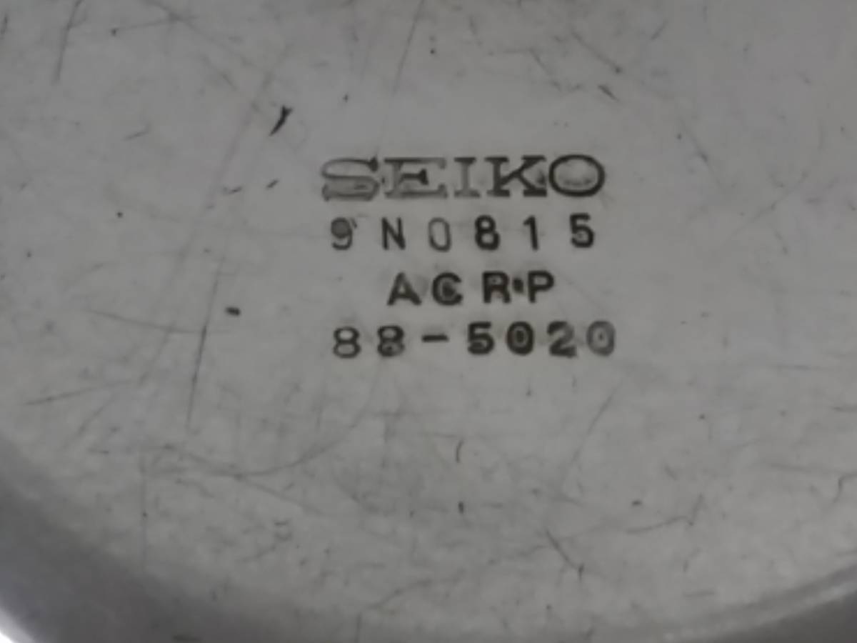 【美品】SEIKO セイコー 手巻き ストップウォッチ/88-5020/アナログ/作動品/黒文字盤/紐付き/昭和レトロ/約6×4.5cm/LNB35の画像8