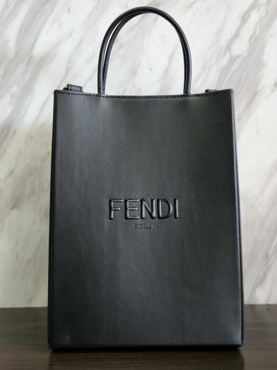 フェンディ ハンドバッグ ショルダーバッグ 2WAY FENDI 7VA512 AFB3 F1Z35 ブラック バッグカバン ユニセックス_画像2