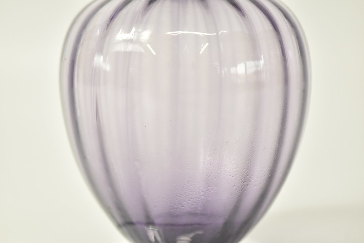 VBaccarat baccarat aqua re-yu один колесо .. ваза ваза для цветов цветок входить цветок основа фиолетовый violet (pearl) тянуть crystal стекло интерьер franc 