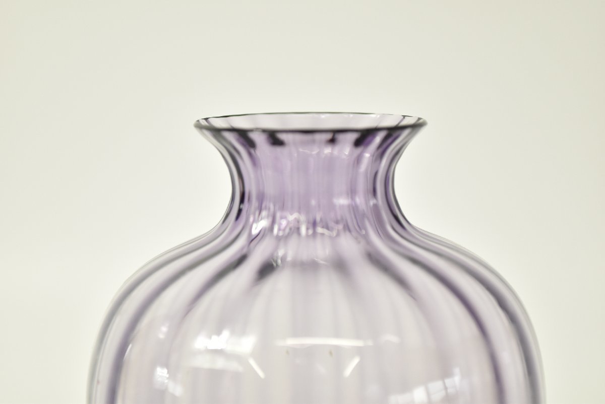 VBaccarat baccarat aqua re-yu один колесо .. ваза ваза для цветов цветок входить цветок основа фиолетовый violet (pearl) тянуть crystal стекло интерьер franc 