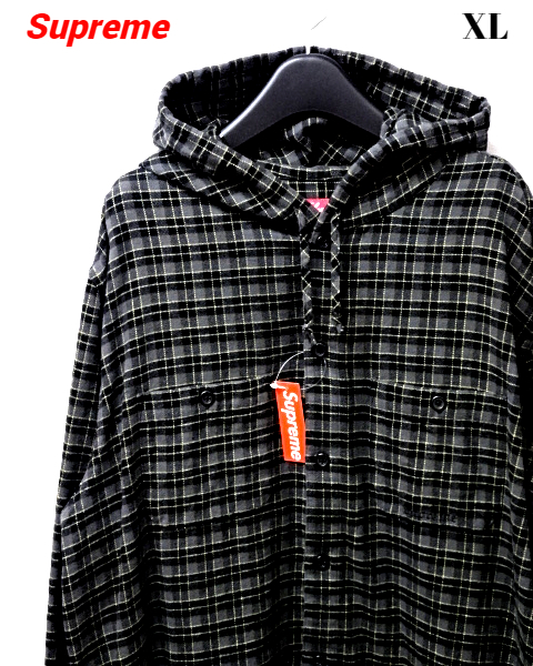 Yahoo!オークション - XL【Supreme Mini Plaid Hooded Shirt Yahoo!オークション - XL【Supreme Mini Plaid Hooded Shirt