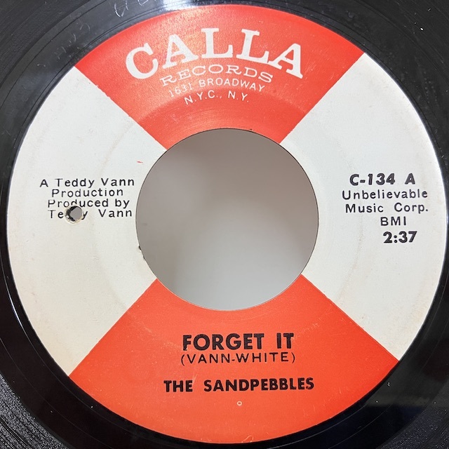 ★即決 Sandpebbles / Forget It 米オリジナル45/7 サンドぺブルズ ノーザン・ソウル_画像1