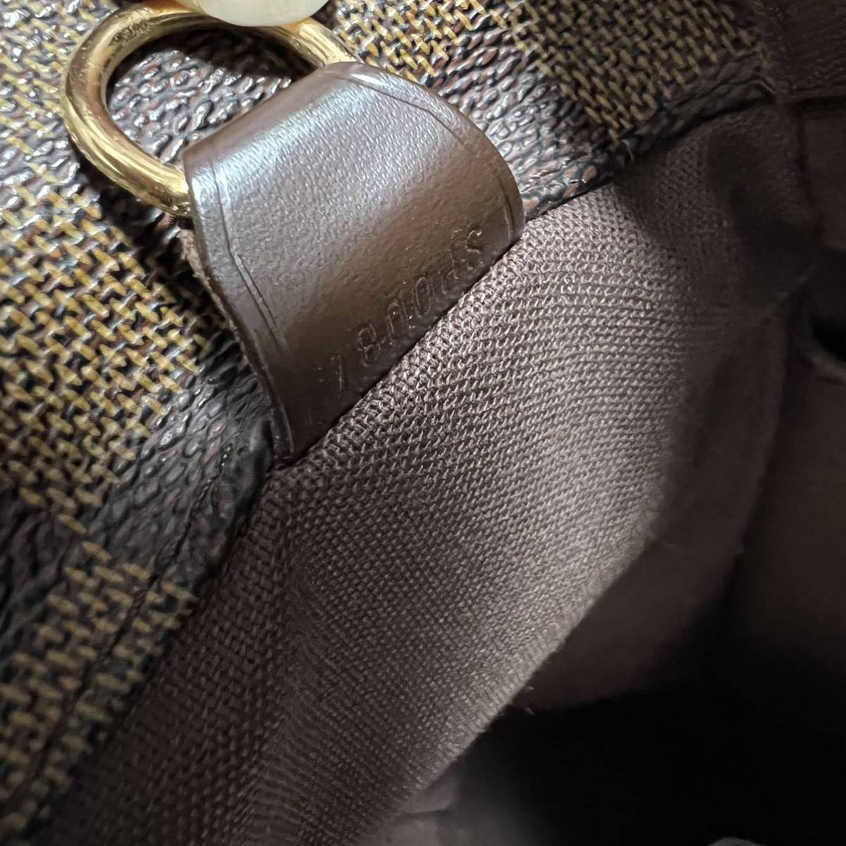 1円 【美品・保存袋付き】 LOUIS VUITTON ルイヴィトン バスティーユ ダミエ ショルダーバッグ メッセンジャー レザー ブラウン カバン 鞄_画像8