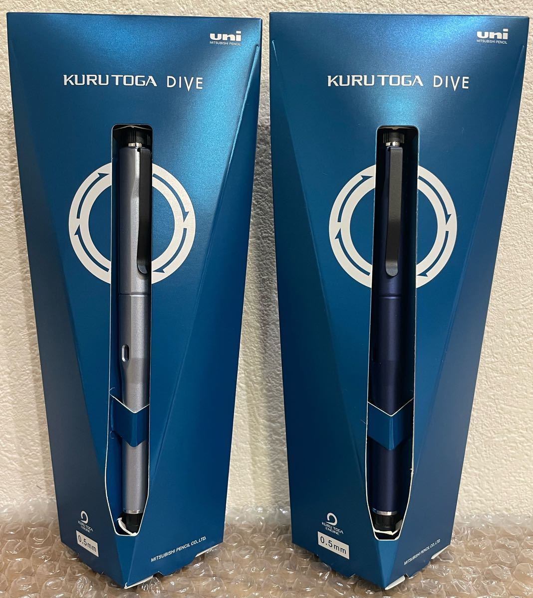2個セット KURU TOGA DIVE クルトガ ダイブ ムーンナイトブルー カスケードブルー 限定 新品未開封 シャープ 三菱鉛筆