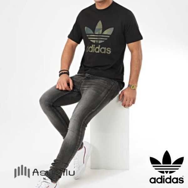 adidas アディダス オリジナルス カモ ティシャツ トレフォイル柄 XL 10521