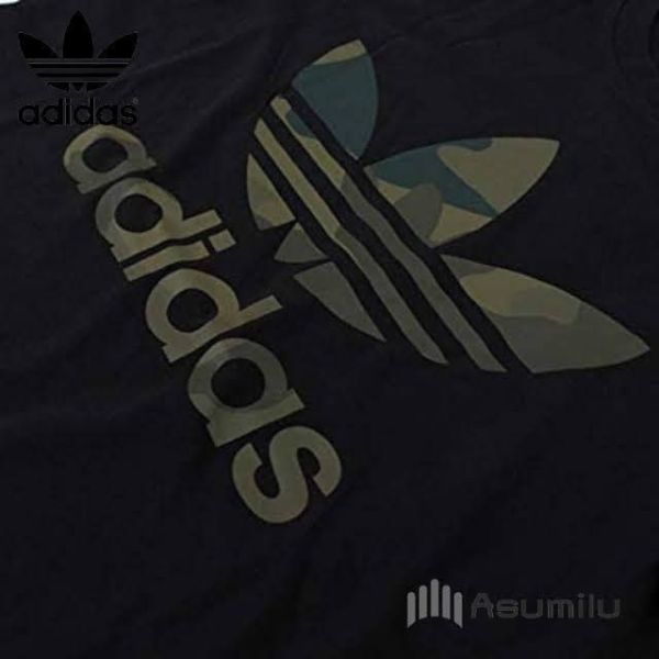 adidas アディダス オリジナルス カモ ティシャツ トレフォイル柄 XL 10521