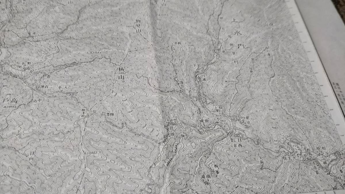 　古地図 　白馬嶽　長野県　　地図　資料　　46×57cm　　大正元年測量　　大正4年印刷　発行　B2211_画像5