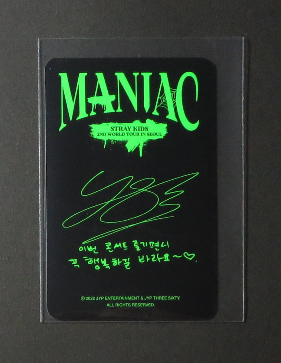 Stray Kids 2nd World Tour MANIAC in SEOUL 公式グッズ トレカ フォト