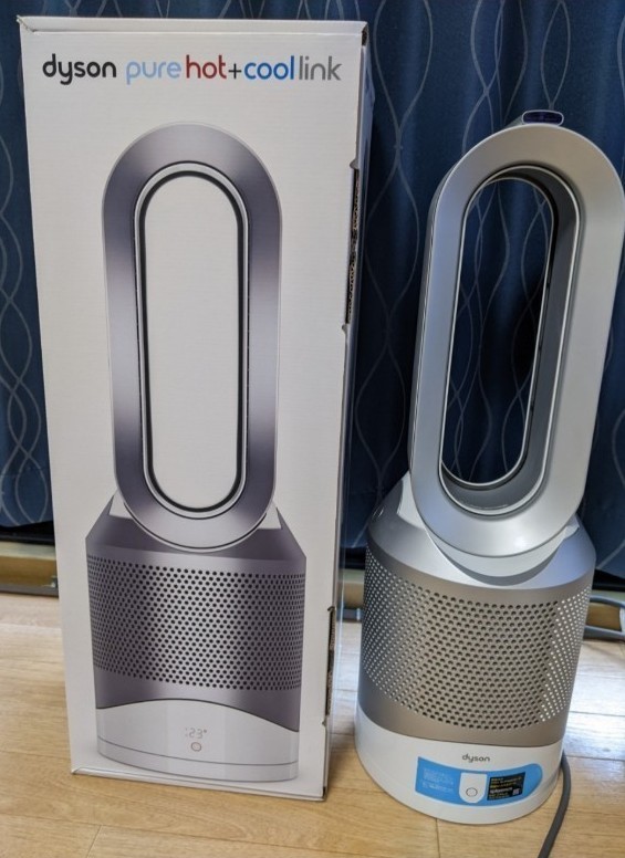 美品 dyson ダイソン pure hot+cool link HP02 WS COOL  空気清浄機能ファンヒーター 