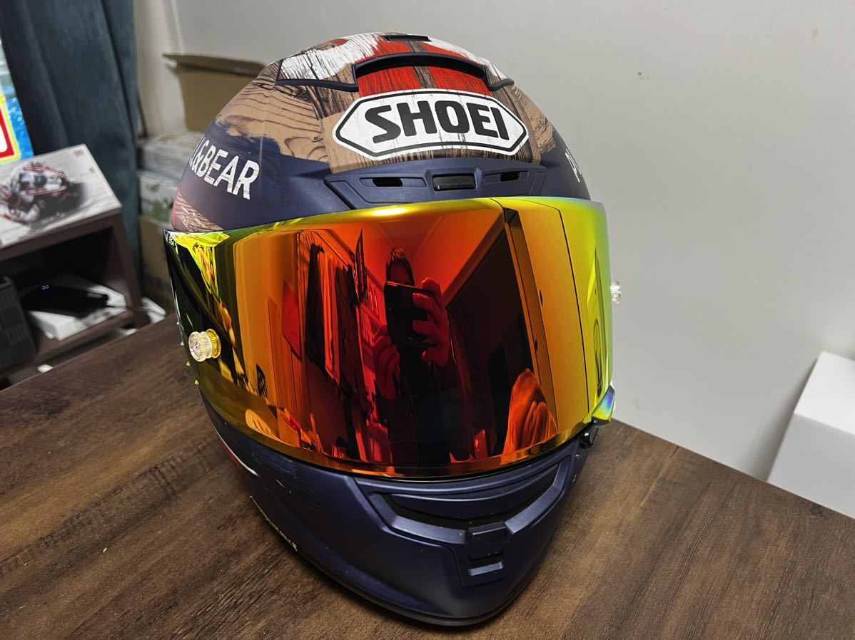 送料無料カード決済可能 SHOEI用 シールド CWR-1 Z-7 X14 ブルー