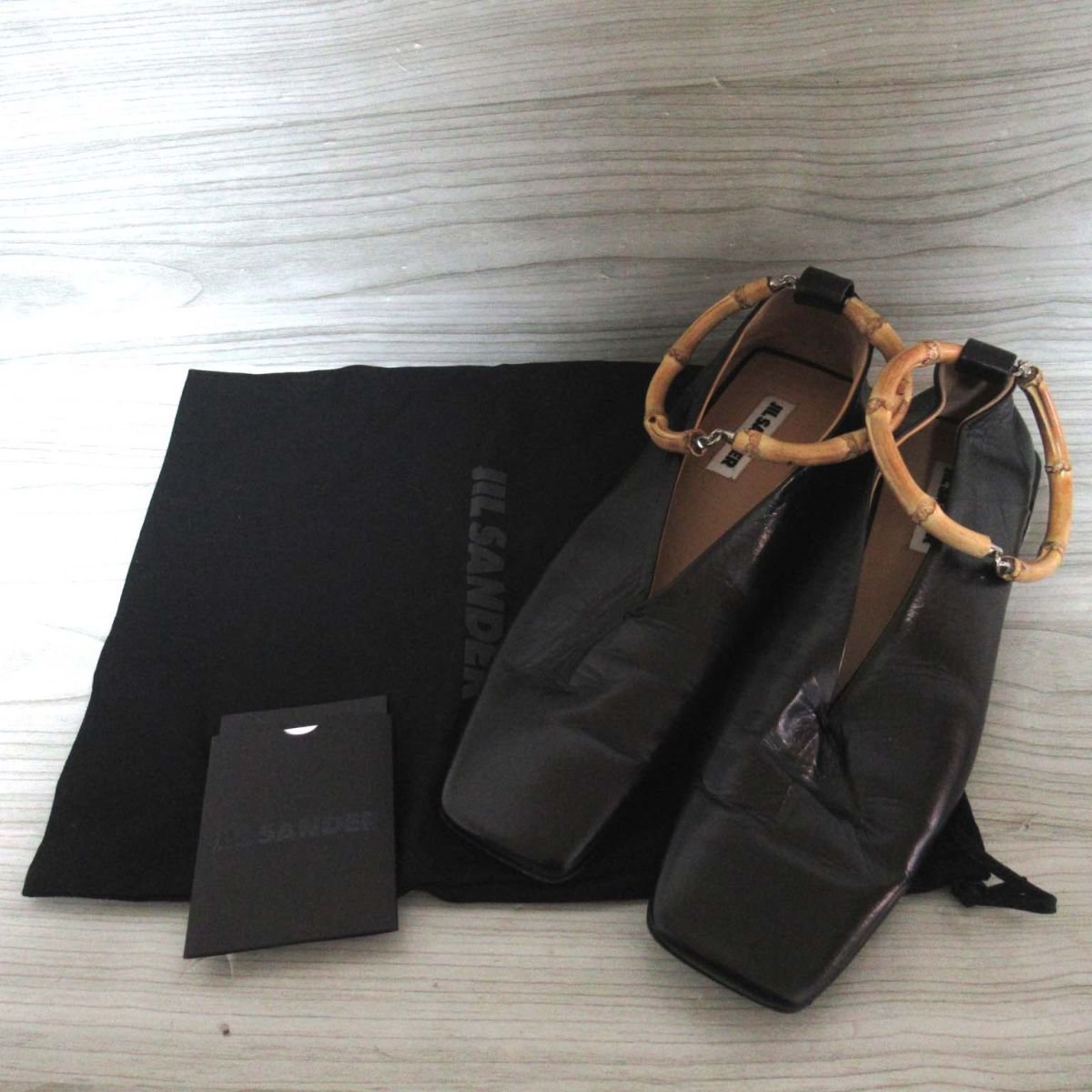 HOT人気SALE JIL SANDER バンブーストラップパンプス39 0XhNY