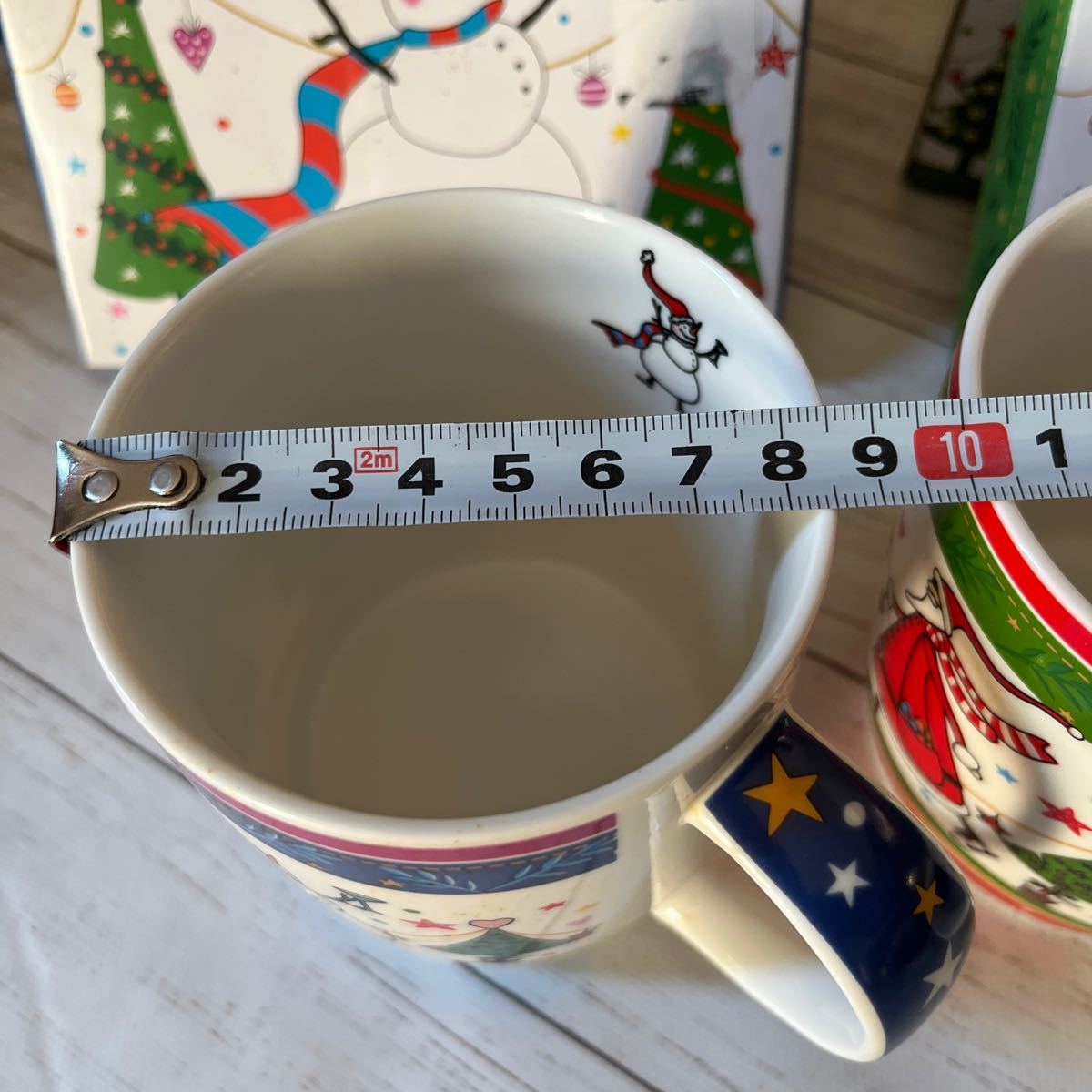 海外購入品　gottawa mug cup 2個セット　マグカップ　クリスマス　サンタ　スノーマン　パーティ