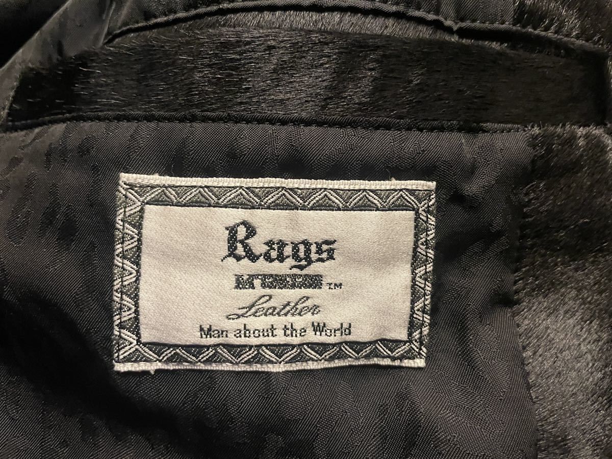  rare Rags McGREGOR 4 BUTTONS LEATHER JACKET is lako fur leather jacket rug s Mac rega-minedenim Noguchi a little over 