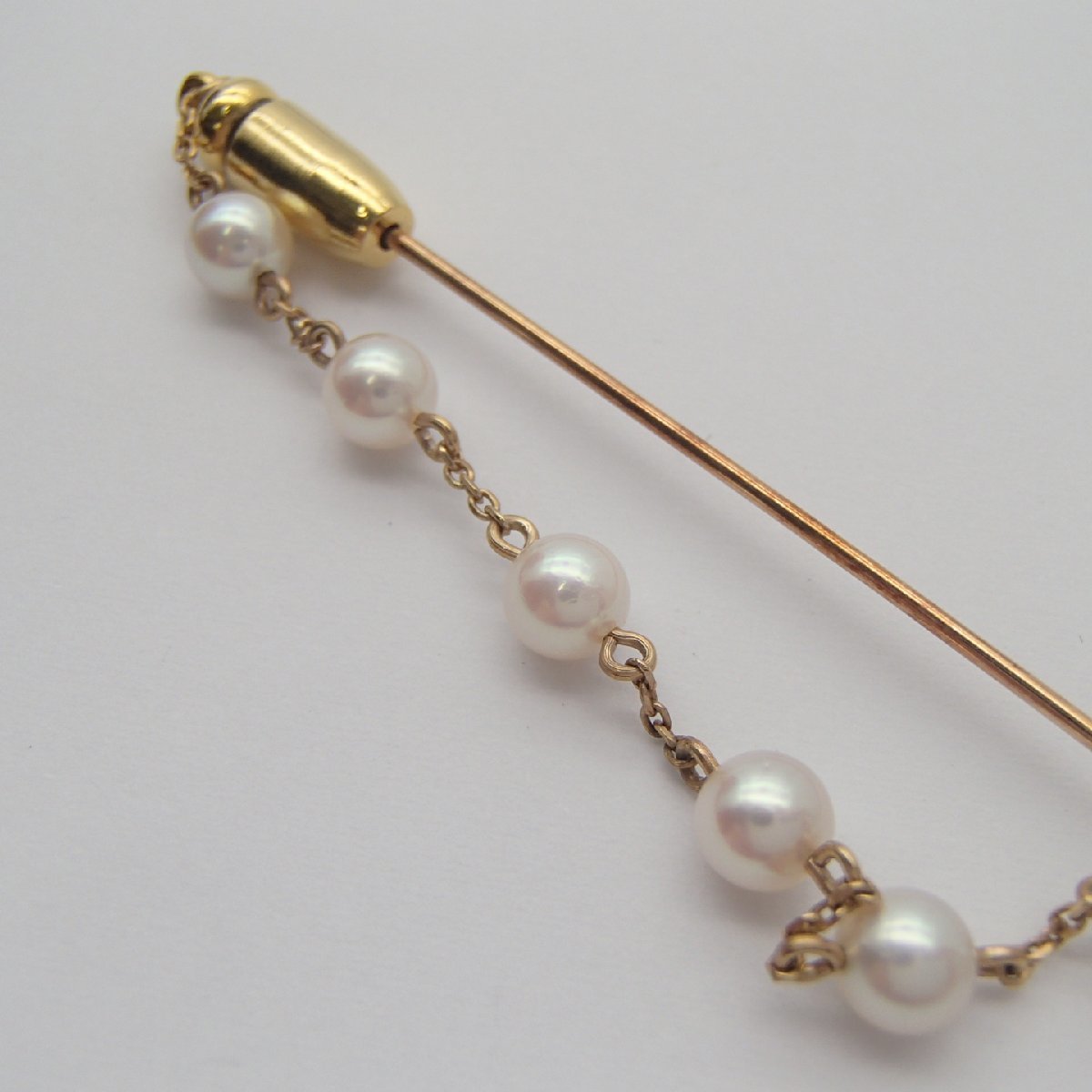トク割&送料無料 ミキモト MIKIMOTO パール付きピンブローチ 重量あげ