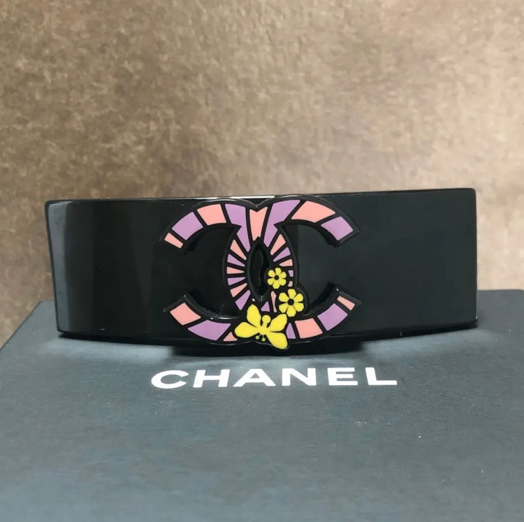 CHANEL ココマーク ターンロック バレッタ-