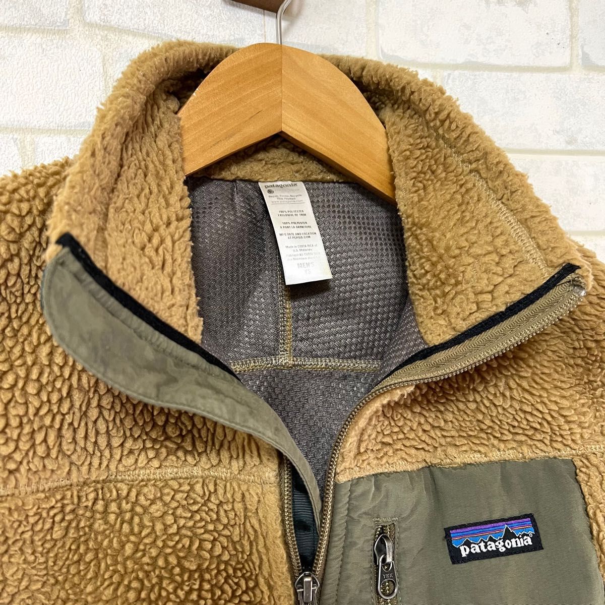 【希少】Patagonia vintage gold パタゴニア レトロx ベスト ヴィンテージゴールド フリース メンズXS