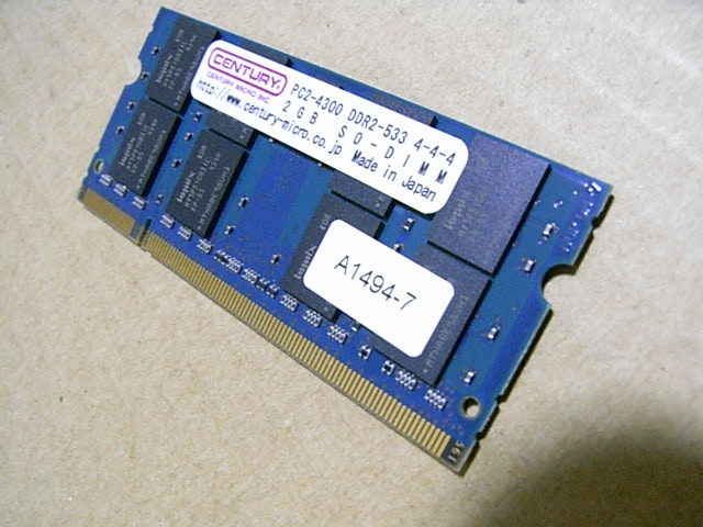 Century 2 ГБ PC2-4300 DDR2-533 200PIN SODIMM 16 ЧИПА память ②