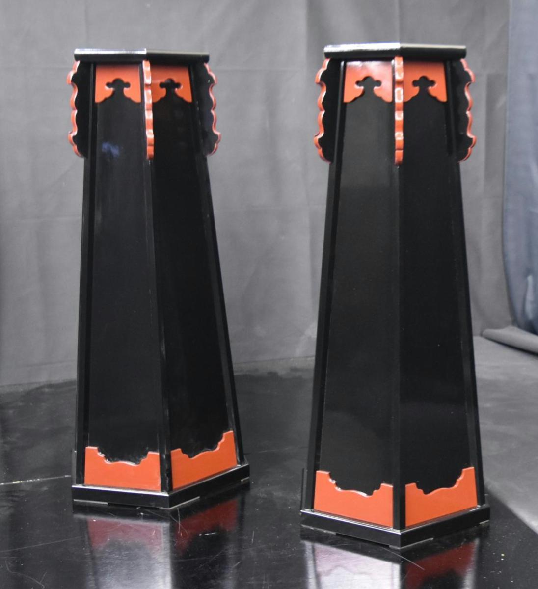 特別販売展示品】大型灯篭台1対 常夜灯台(幅30cm×高106cm×奥30cm 特別販売展示品】大型灯篭台1対 常夜灯台(幅30cm×高106cm×奥30cm