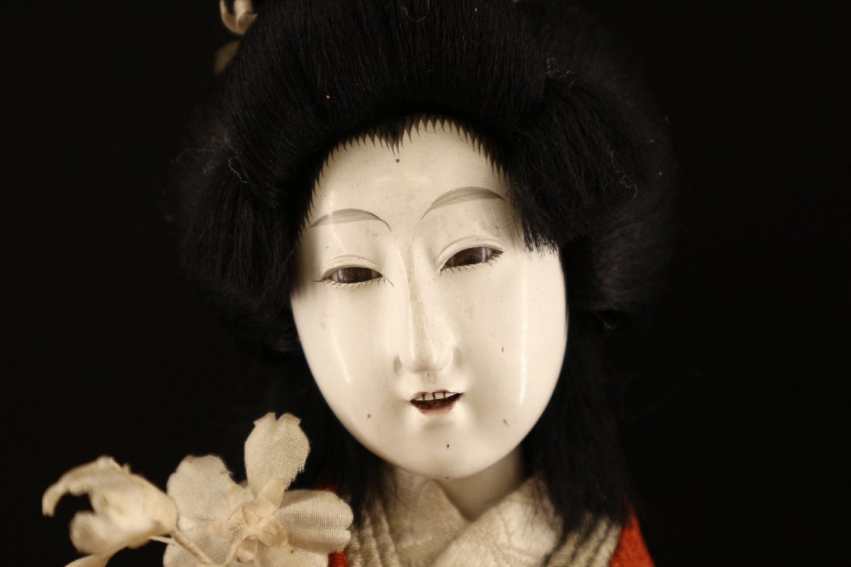 日本人形 花持ち人形 大木平蔵 衣装人形 波千鳥 着物 伝統工芸 郷土玩具 風俗人形 日本人形_画像2