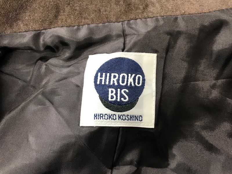 A5491 レディース 【 HIROKO BIS HIROKO KOSHINO イトキン 襟付きベスト 】 サイズ:11  色：ブラウンの画像10