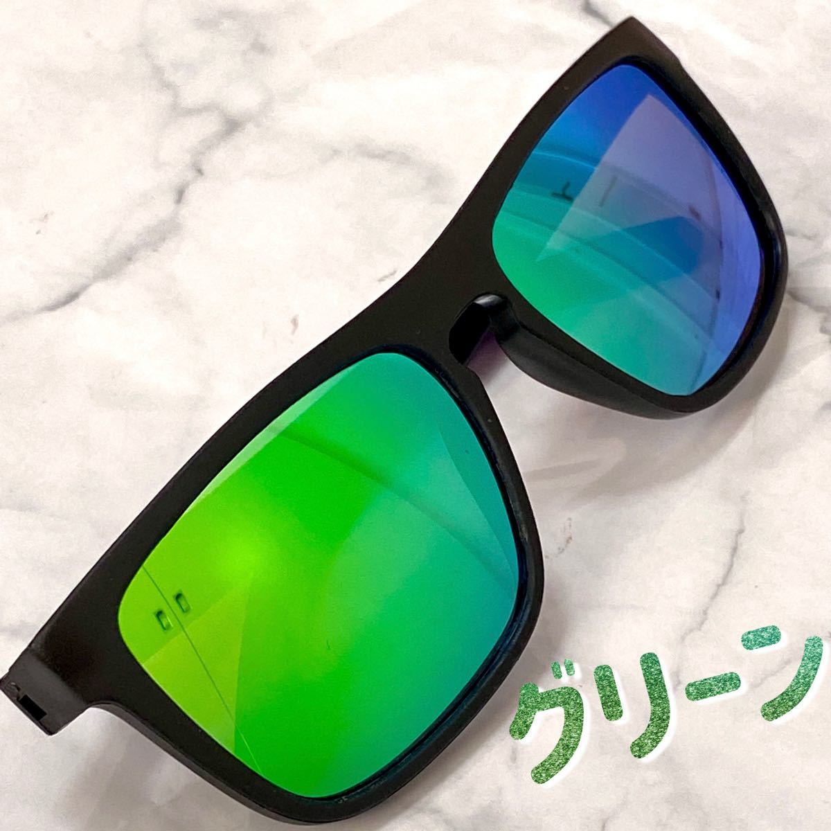 グリーン 新品 ミラーサングラス 偏光サングラス 子供 子供用サングラス UV400 フェス レジャー 海水浴 海 プール 釣り|PayPayフリマ