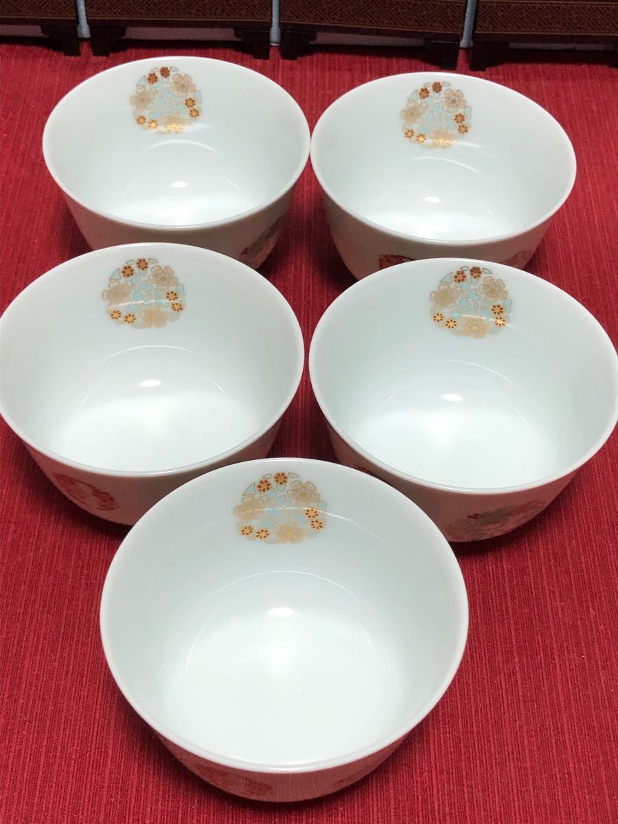 深川製磁 ひめ丸紋 茶器揃 急須 湯呑み茶碗 未使用 箱付き 寿 深川製磁 ひめ丸紋 茶器揃 急須 湯呑み茶碗 未使用 箱付き 寿