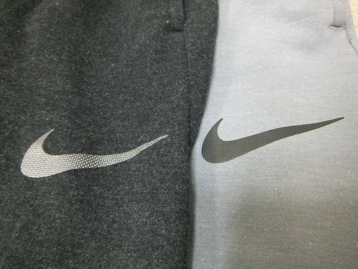 カラー違い 2本 セット売り NIKE DRI-FIT TAPERED SWEATPANTS ナイキ 吸汗 ストレッチ テーパードスウェットパンツ L ジム トレーニング_画像1