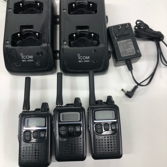 安価 ワタナベ アイコム ICOM 3台 IC-4300 特定小電力トランシーバー