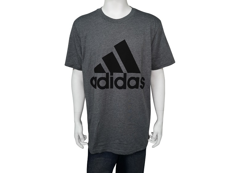 adidas アディダス メンズ 半袖Tシャツ ロゴ グレー 2XL BP7453G-1_画像1