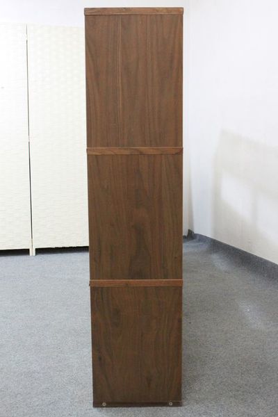 無印良品/MUJI スタッキングシェルフセット5段×3列 ウォールナット オープンラック 間仕切り 壁面 収納家具 中古 店頭引取歓迎 R6668)_画像7