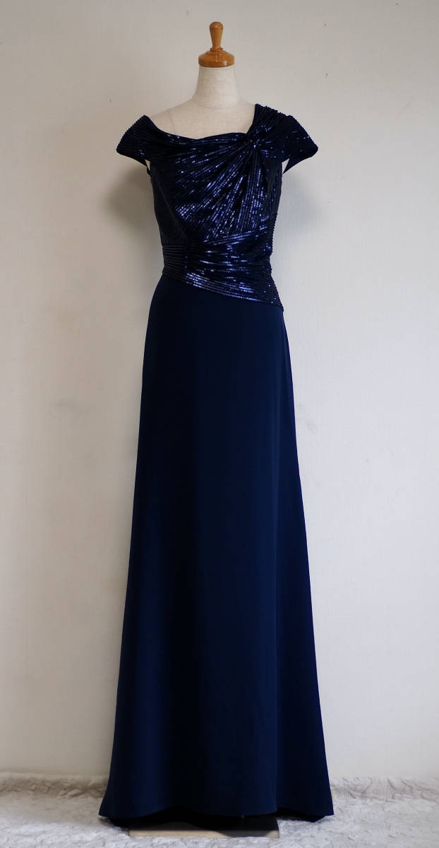 種類豊富な品揃え TADASHI SHOJI タダシショージ NAVY ロング