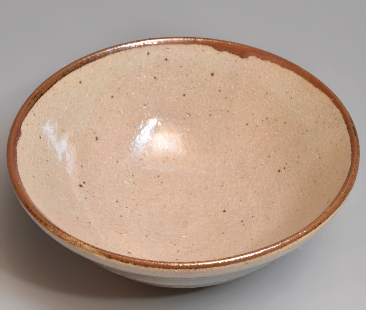 J348 茶碗 『松本鐵山造』『瀬戸唐津茶碗』 茶道具 抹茶碗 共箱