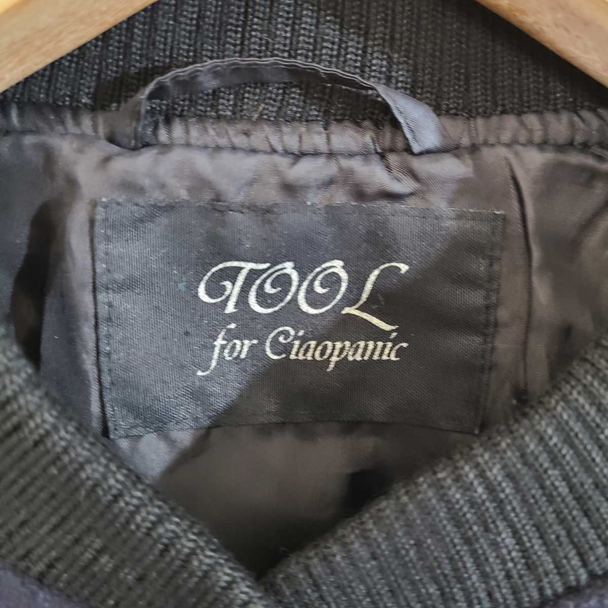 ☆Tool for chaopanic/ツールフォーチャオパニック/レディース/フリーサイズ/スタジアムジャンパー/ネイビー/上着/スタジャン_画像5