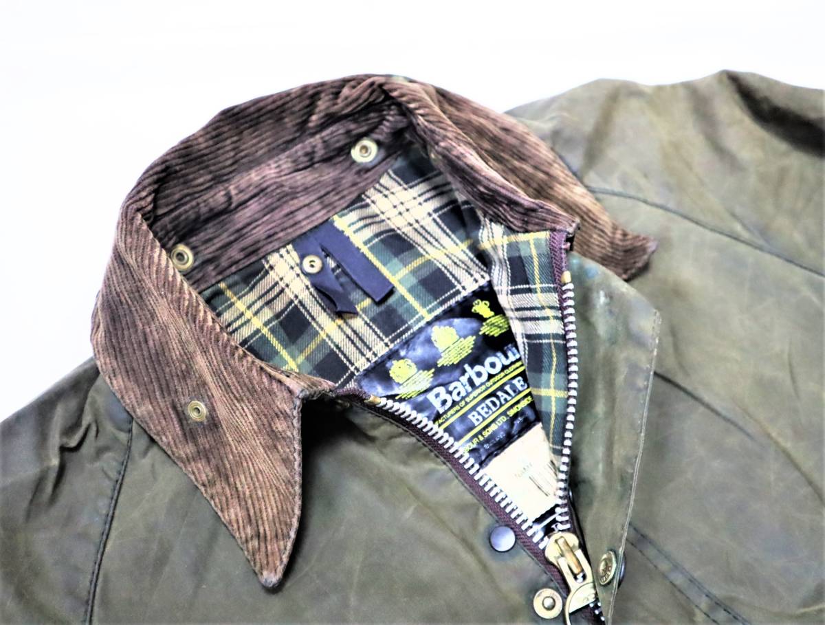 ヤフオク! - 希少 旧裏地 96年製 バブアー 英国製 barbour ビ