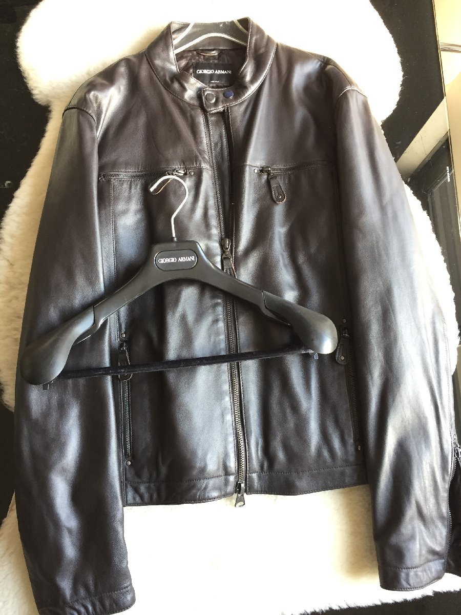 GIORGIO ARMANI ジョルジオアルマーニ ライダースジャケット size 40