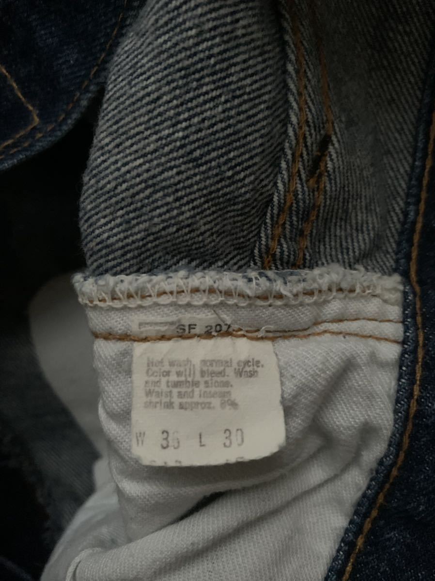 70s 77年製 W36 L30 levi's 501 66 後期 USA製 ビンテージ vintage 赤