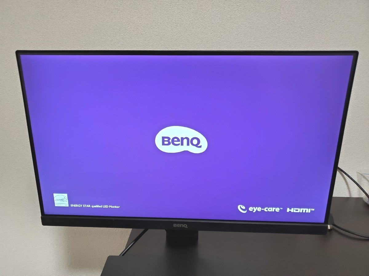 11/17まで価格【2019年製 フレームレス 21.5型液晶モニター】BenQ GW-2280-T HDMIケーブル付き