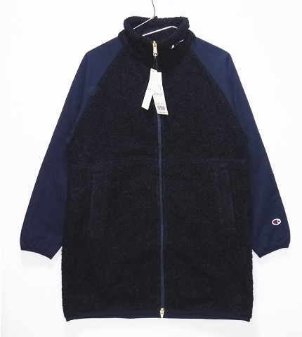 即決■★Champion★■防風(fēng) ボアフリースハーフコート:SIZE=M