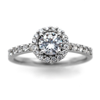 婚約指輪 プラチナ ダイヤモンド リング 0.5カラット 鑑定書付 0.574ct Gカラー SI1クラス 3EXカット H&C CGL