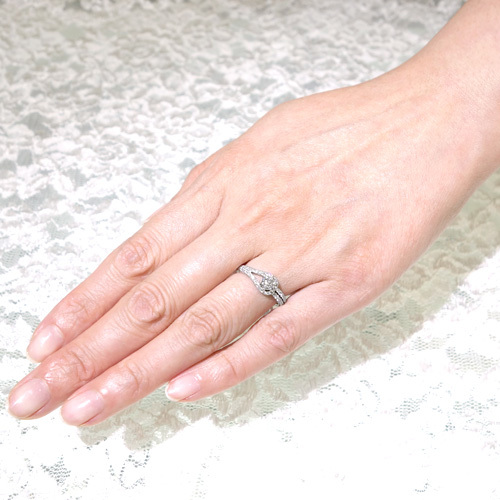 婚約指輪 安い プラチナ ダイヤモンド リング 0.4カラット 鑑定書付 0.400ct Dカラー VS2クラス 3EXカット H&C CGL_画像3