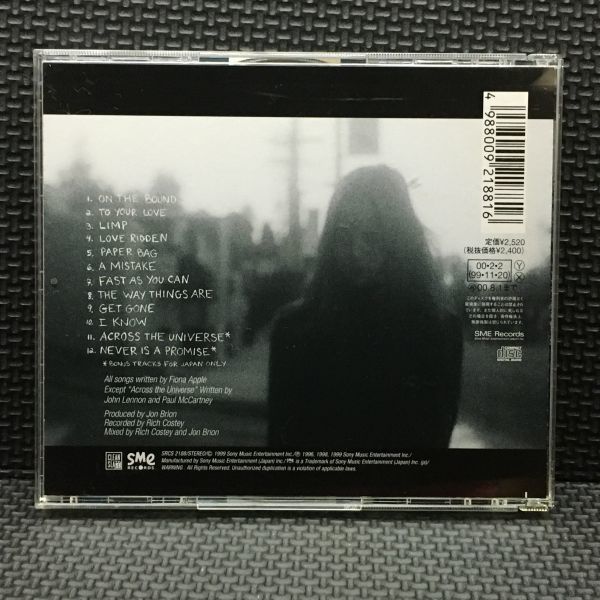 CD フィオナ・アップル(FIONA APPLE)「真実+2 (2000年)」_画像2