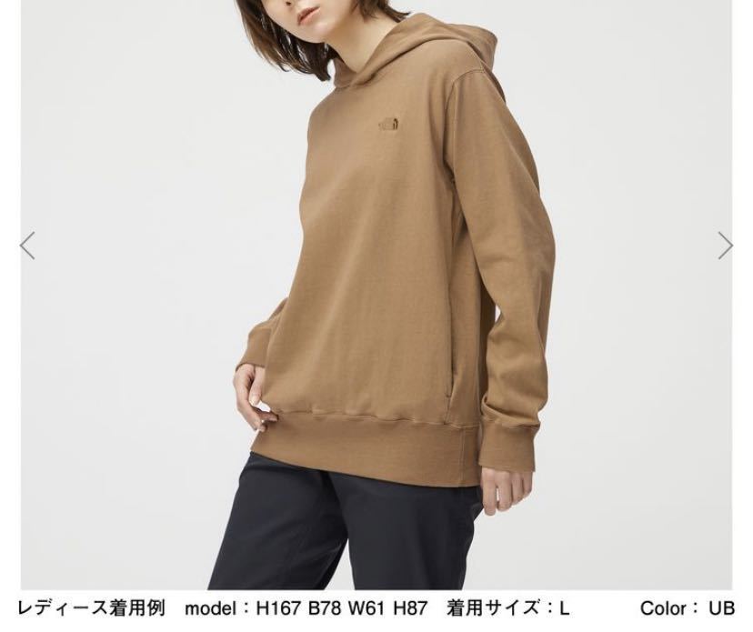 ノースフェイス/THE NORTH FACE/レディース/ヘビーコットンフーディ/フード付パーカー/Lサイズ/アスファルトグレー_画像7