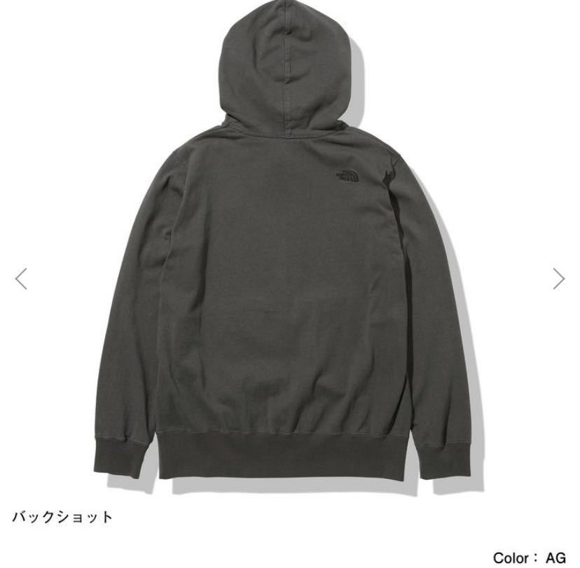 ノースフェイス/THE NORTH FACE/レディース/ヘビーコットンフーディ/フード付パーカー/Lサイズ/アスファルトグレー_画像2