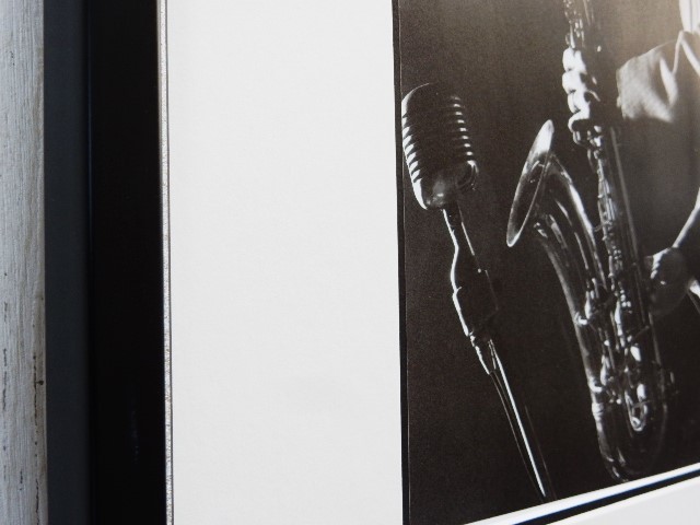 レスター・ヤング/1949 NY/Lester Young/アート ピクチャー 額装/Prez/ジャズ/テナーサックス/プレス/アート フレーム/Jazzモノクロ 写真_画像5