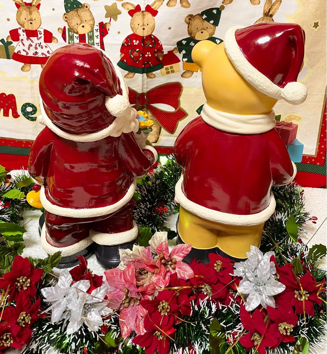 ②メリークリスマス オブジェ 置き物 サンタクローストナカイ 熊 飾り ツリー プレゼント スノーマン オーナメント グッズ 雑貨